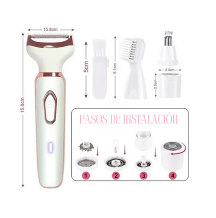 Depiladora 4 En 1 Recargable