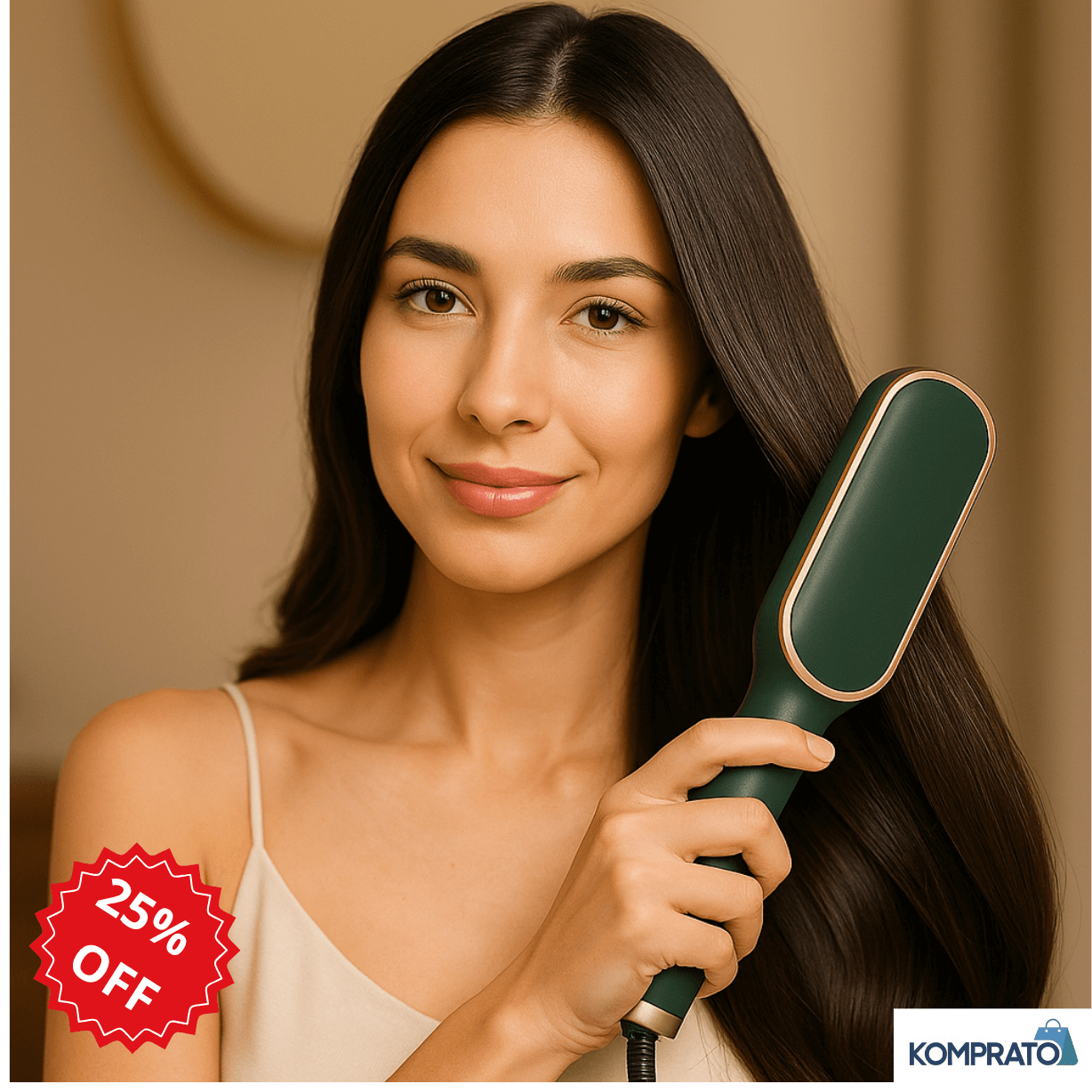 Cabello liso y Brillante en Minutos, sin Daño ni Frizz