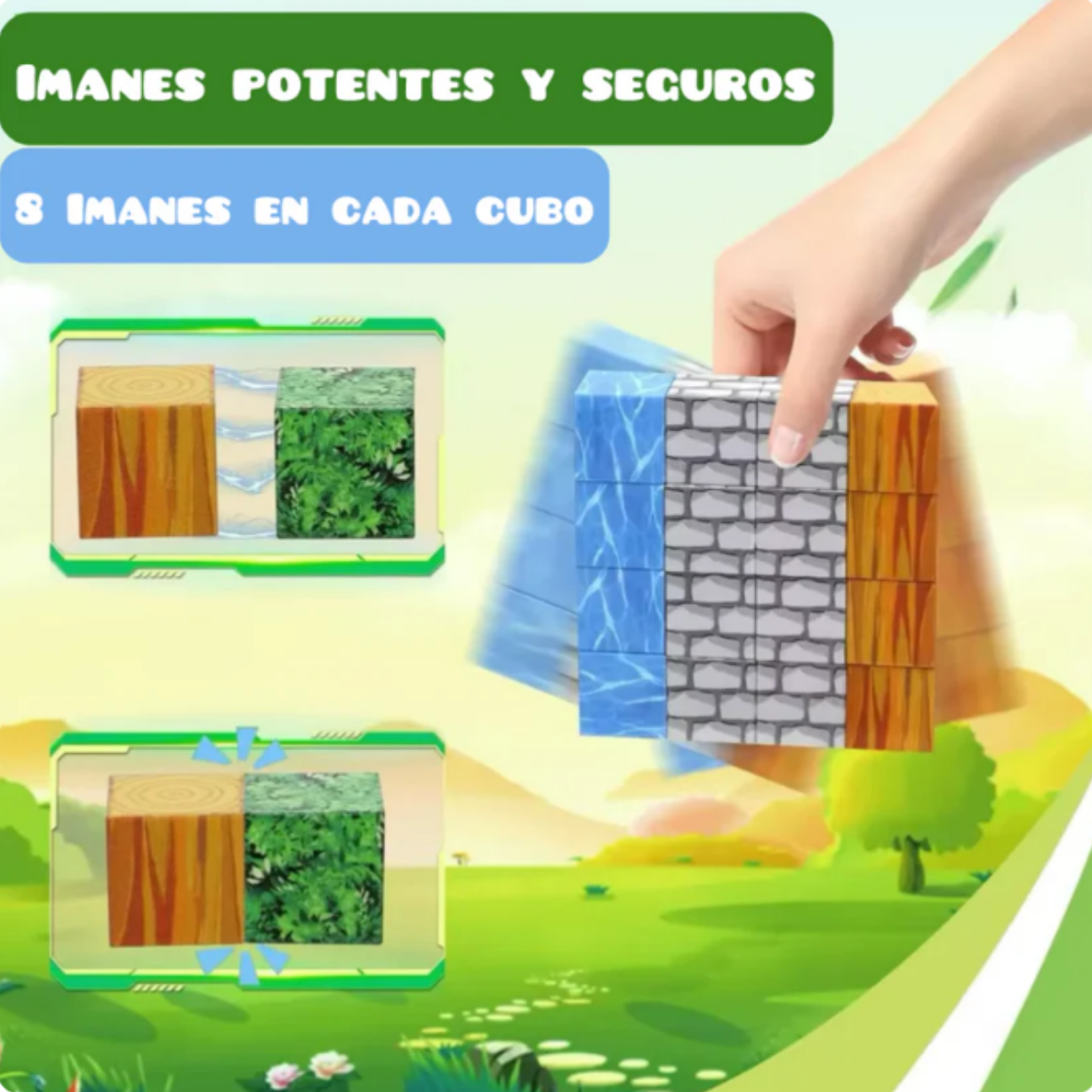 MagniCraft Blocks - Construye Tu Mundo Minecraft en la Vida Real