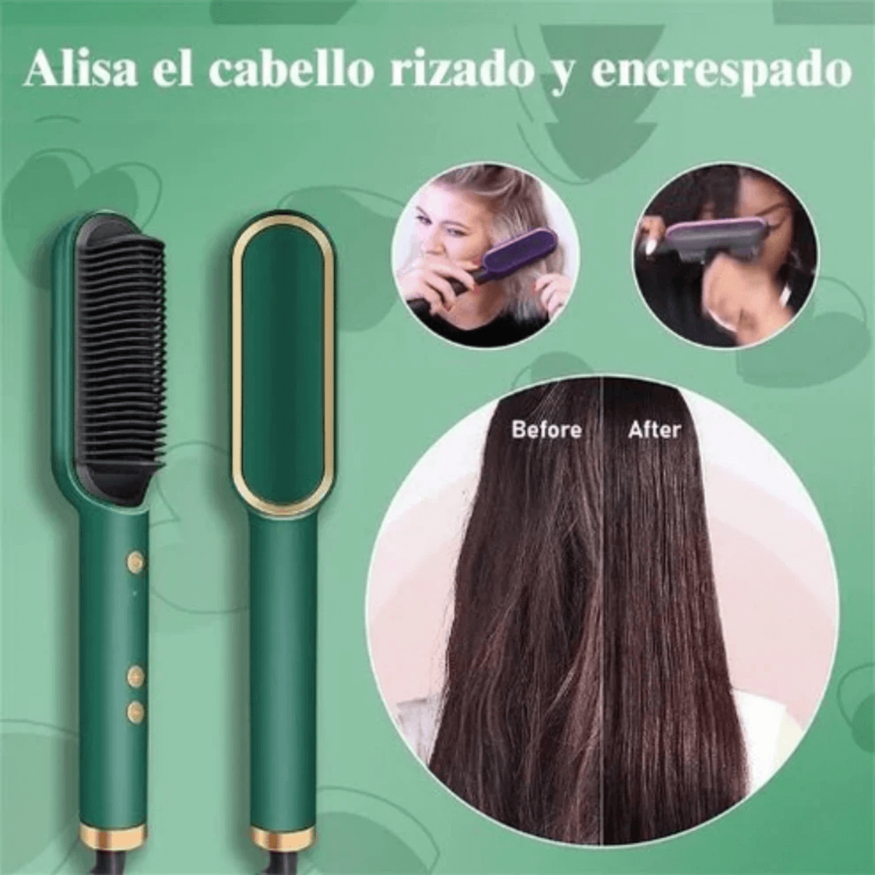 Cabello liso y Brillante en Minutos, sin Daño ni Frizz