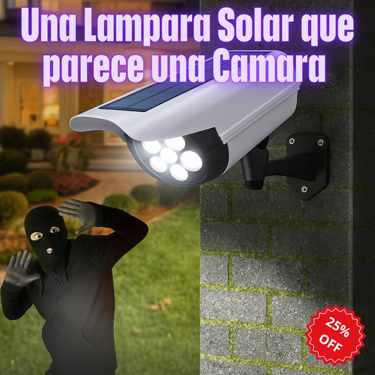 Cámara Falsa Solar – Iluminación Inteligente – Protege tu Hogar Sin Gastar de Más