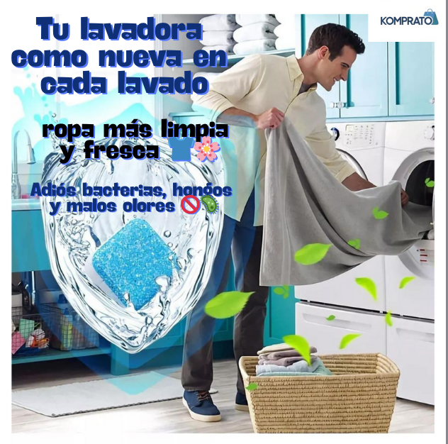 Ropa siempre fresca y una lavadora que dura más, con solo una pastilla al mes