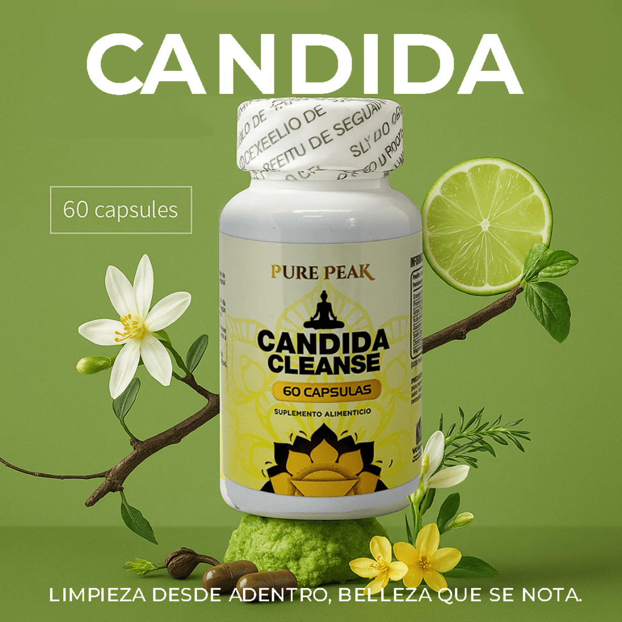 Cápsulas Digestivas – Elimina el exceso de cándida – Siente ligereza y energía desde adentro