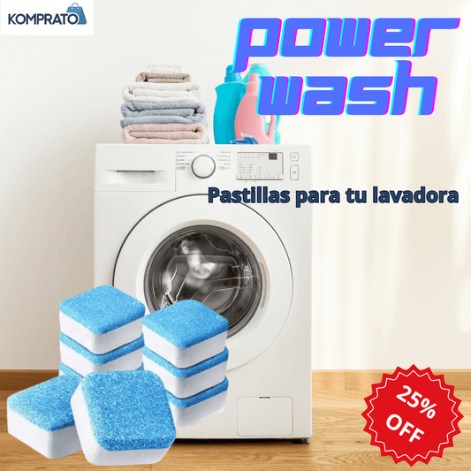Pastillas Limpiadoras – Elimina residuos – Tu lavadora como nueva en 1 ciclo