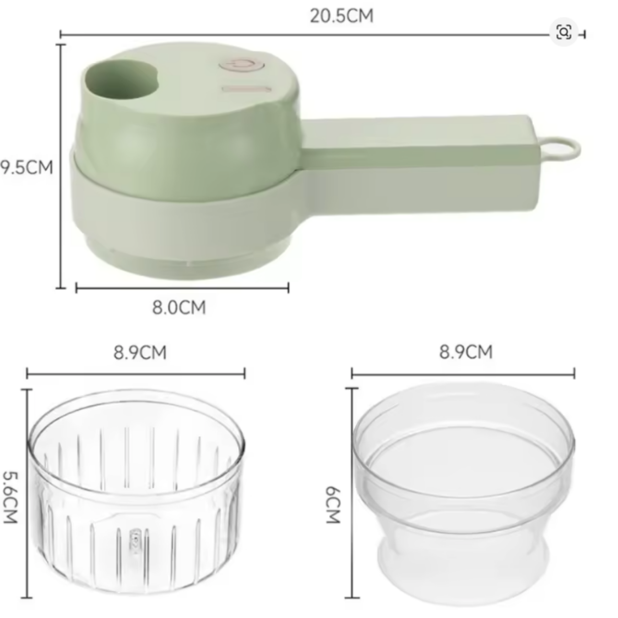 Pica y tritura en segundos, sin esfuerzo y sin ensuciar la cocina. Portátil, recargable y lista para usar donde quieras