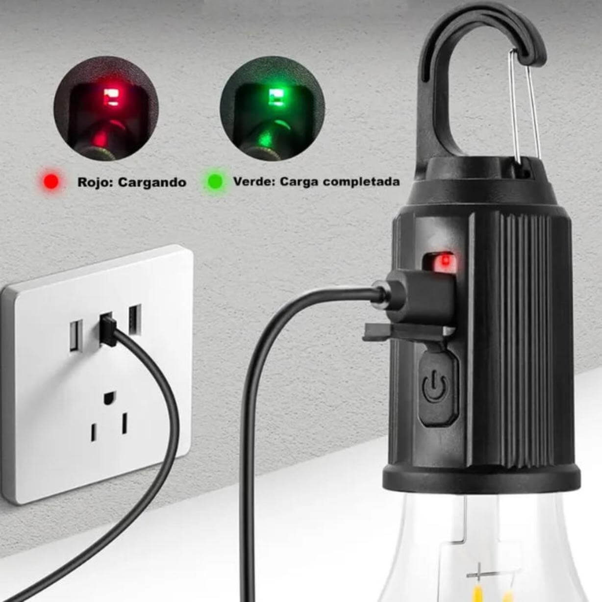 Ampolleta Solar Portátil – Ilumina tus noches – Sin cables ni enchufes, disfruta luz ecológica en segundos