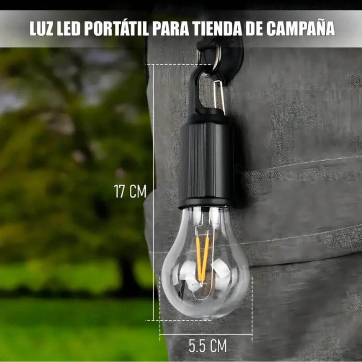 Ampolleta Solar Portátil – Ilumina tus noches – Sin cables ni enchufes, disfruta luz ecológica en segundos