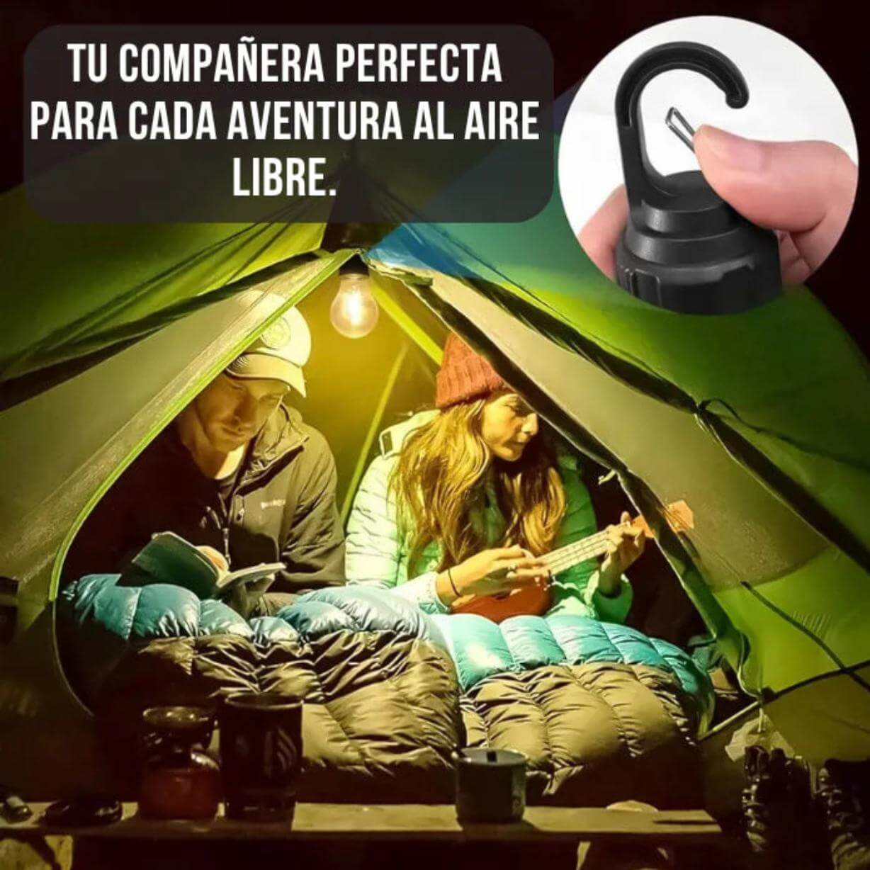 Ampolleta Solar Portátil – Ilumina tus noches – Sin cables ni enchufes, disfruta luz ecológica en segundos