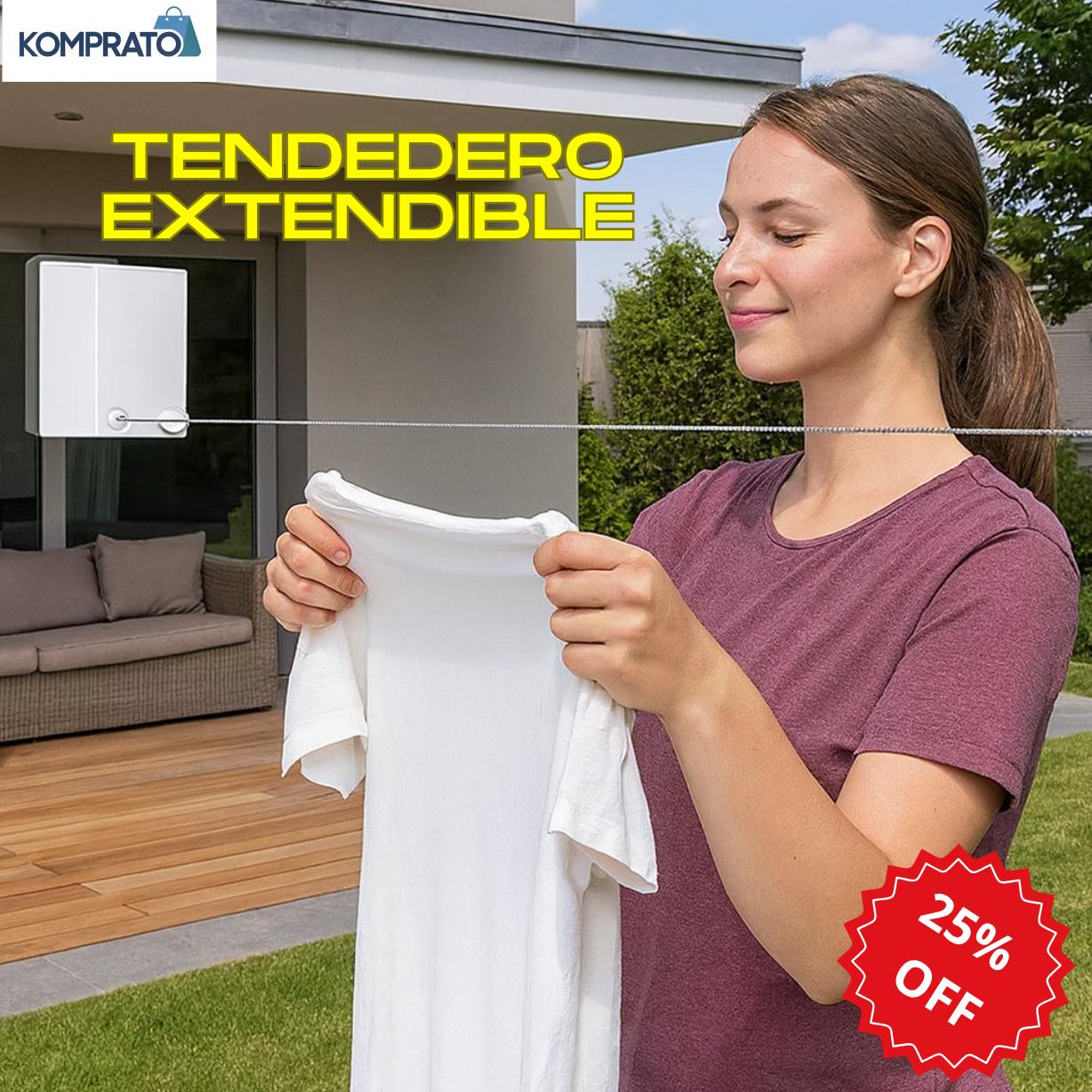 Tendedero Retráctil SmartDry – Ahorra Espacio y Seca Tu Ropa en Minutos
